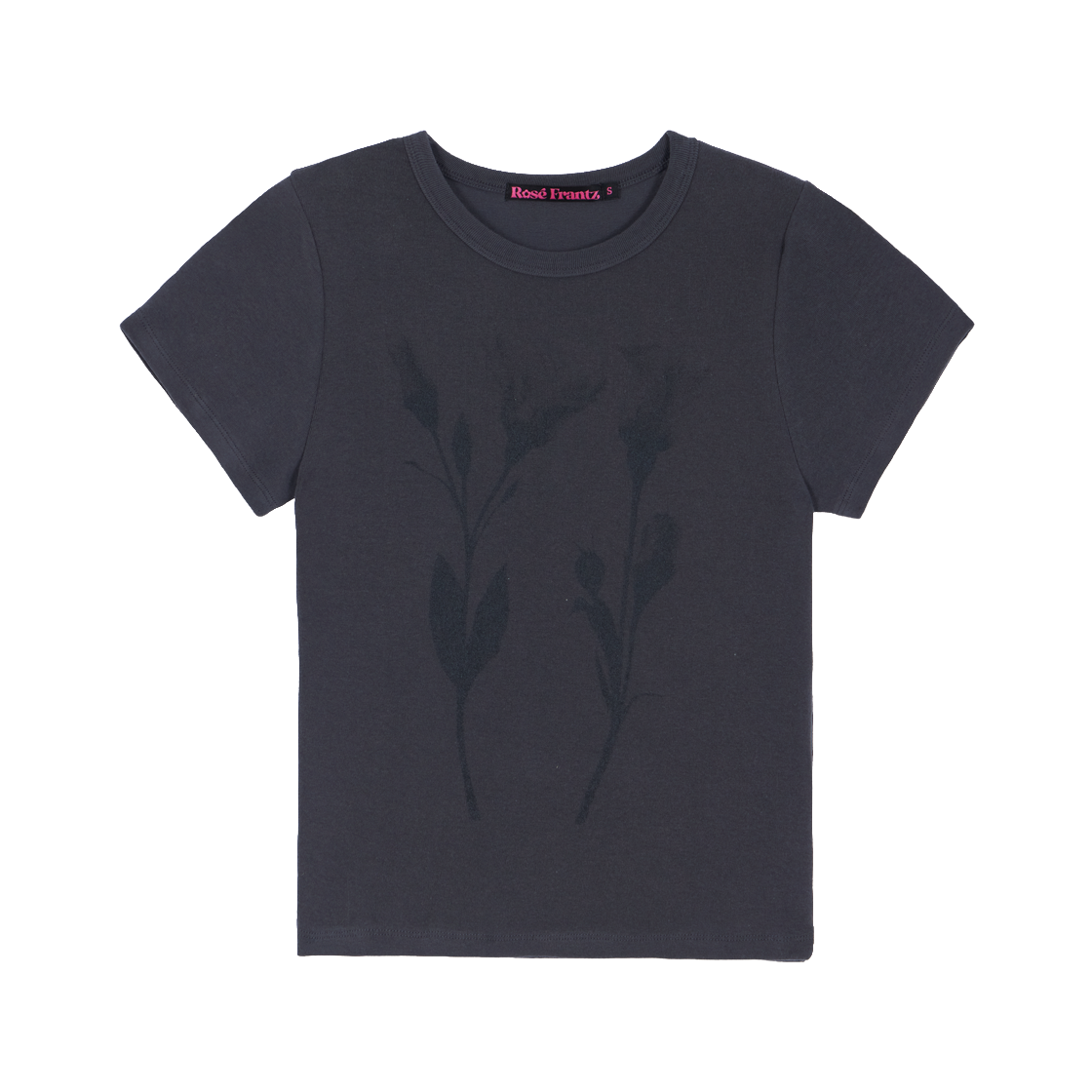RS26UTS104CRC Rosefrantz Floral Sketch Graphic T-shirt [Charcoal]