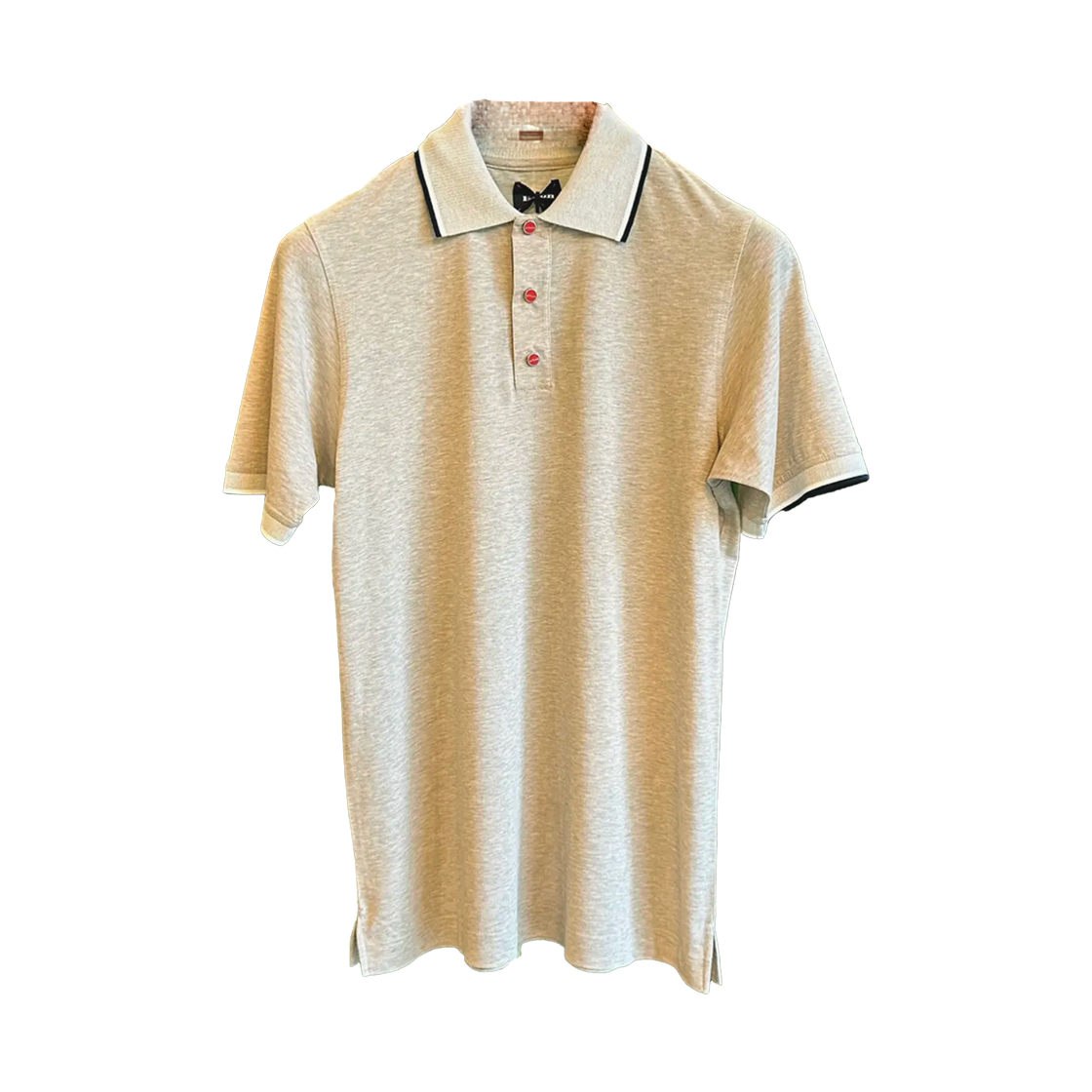 키톤 스티치 숏슬리브 폴로 셔츠 베이지(Kiton Stitch Short Sleeve Polo Shirt Beige) - 1