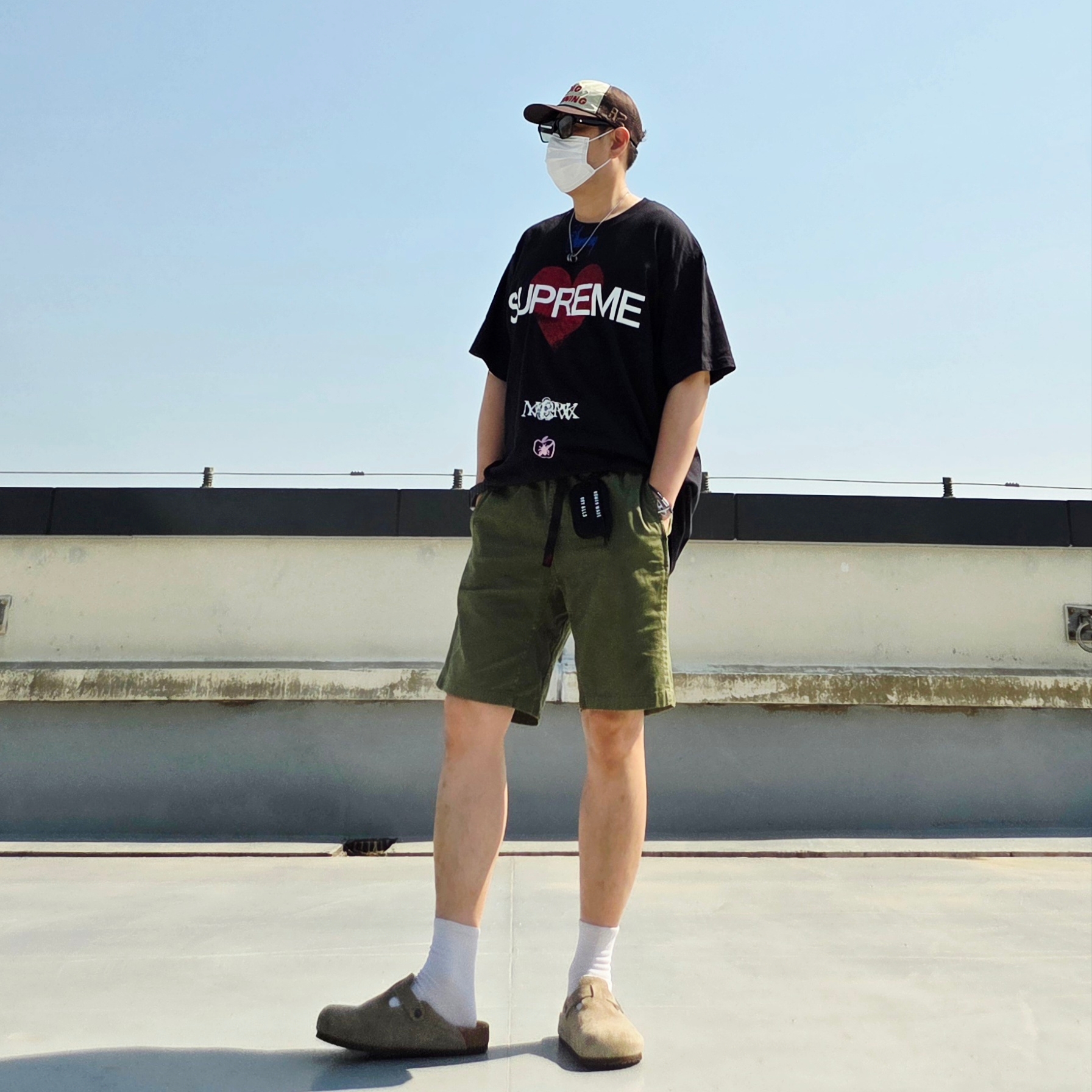 Human Made Military Card Case Black, Alex Zono I Dig Running Trucker Hat OG Brown - CapeTown 착용 스타일 - 6