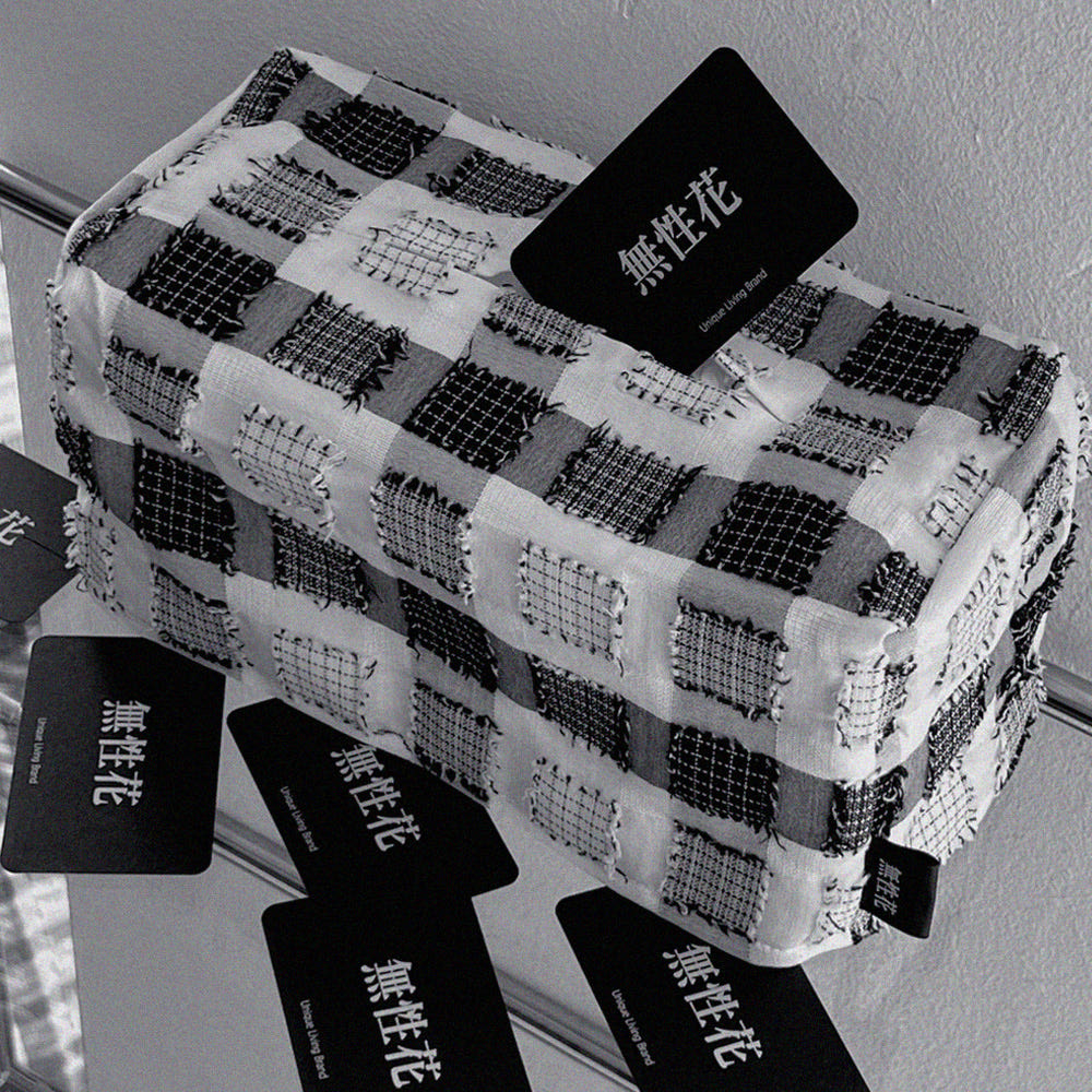 무성화 beggar 체크 티슈케이스 휴지커버(MUSEONGHWA Beggar Check Tissue Case Tissue Cover) - 3