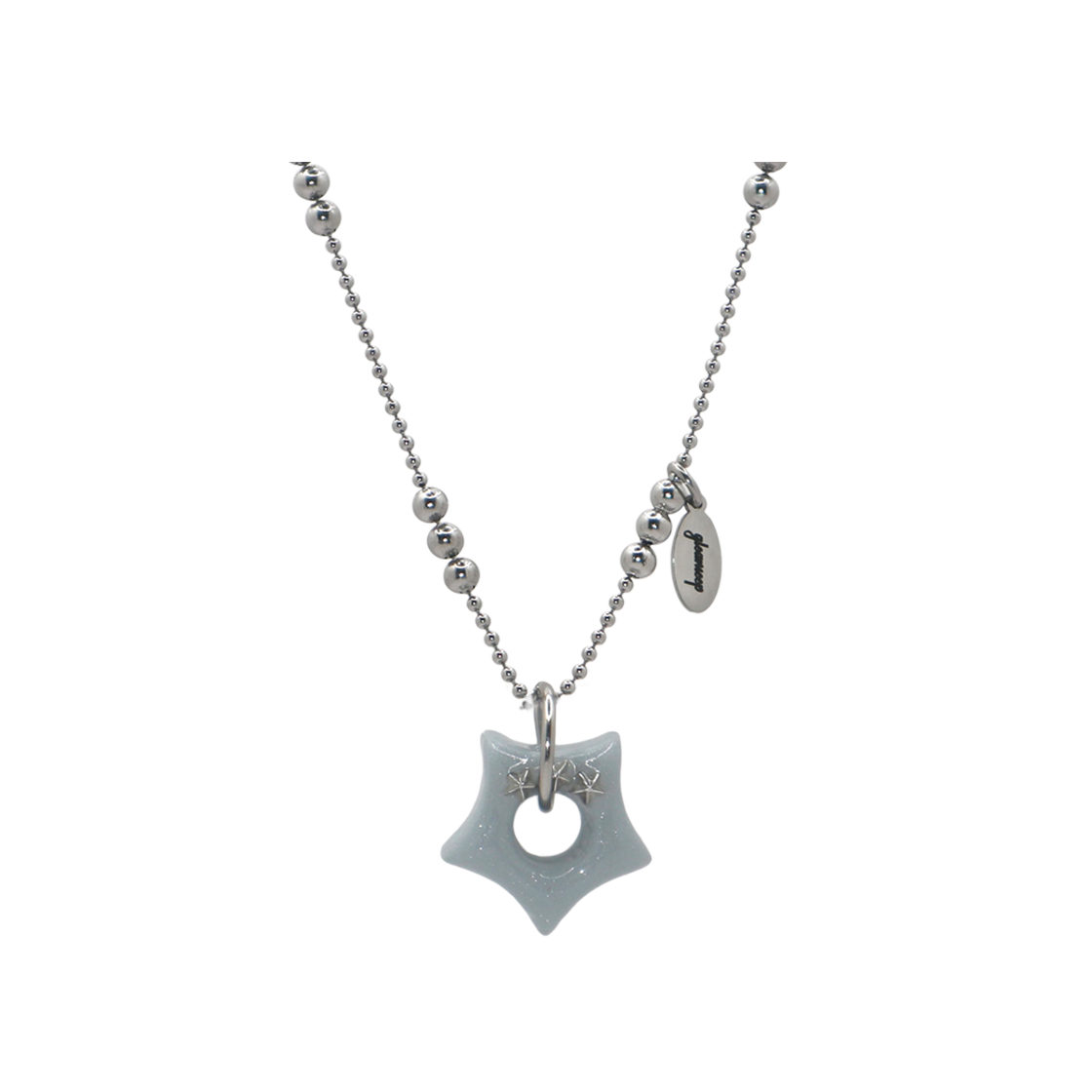 글리밉 글리밍 리틀 스타 베리 넥클리스 실버(Gleameep Gleaming Little Star Berry Necklace Silver) - 1