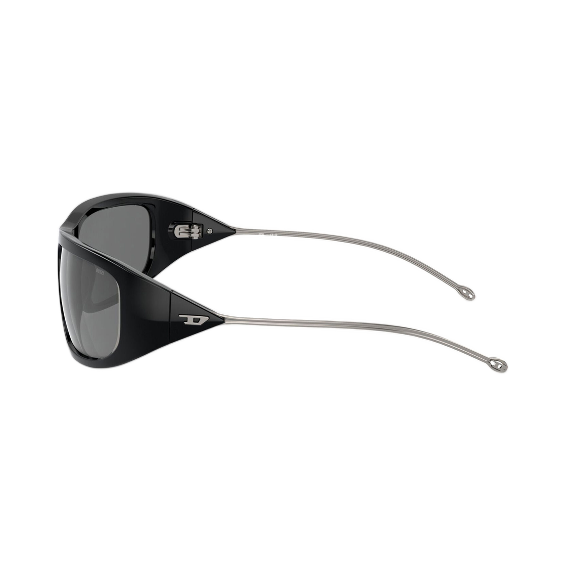디젤 랩어라운드 스타일 선글라스 블랙 플래쉬 미러(Diesel Wraparound Style Sunglasses Black Flash Mirror) - 3