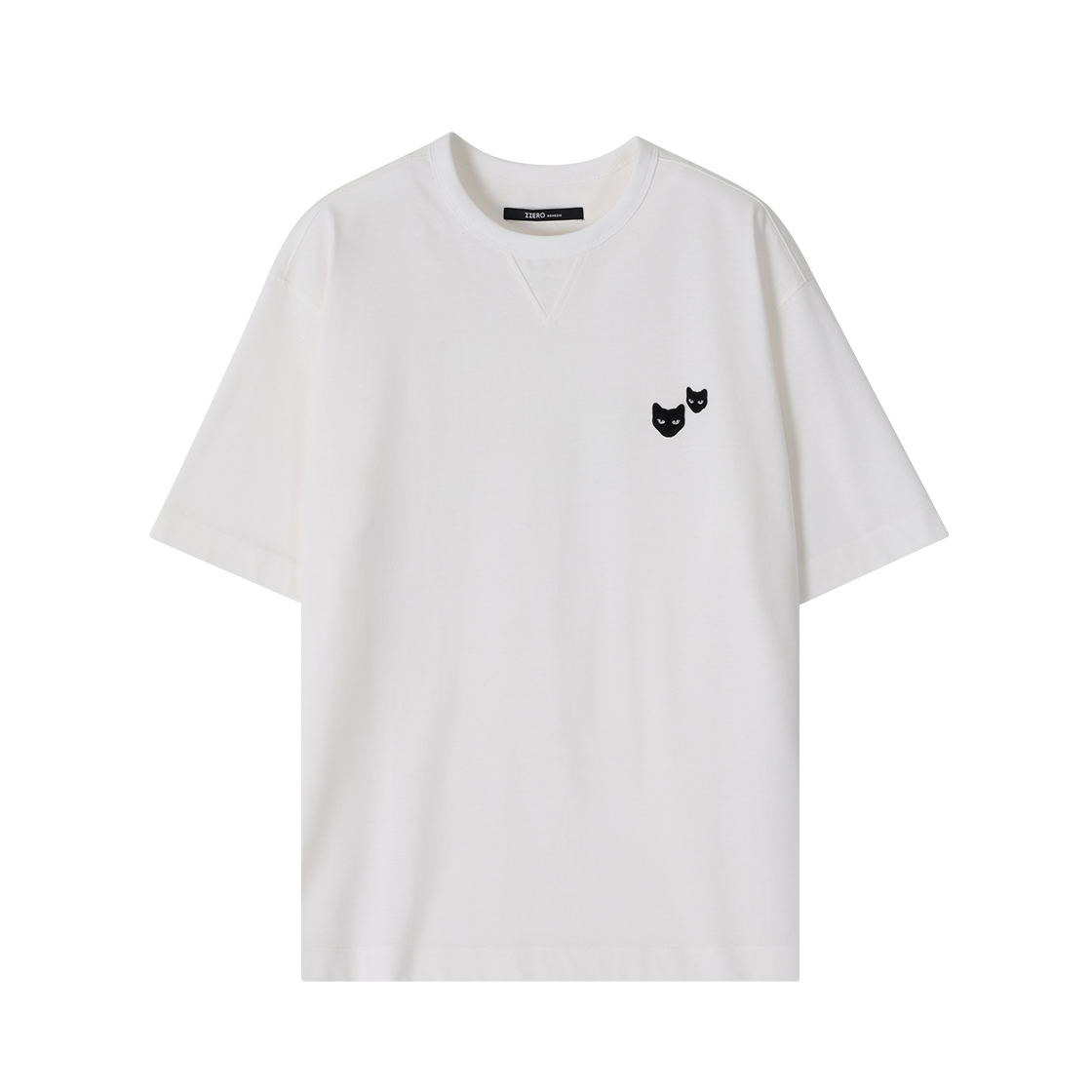 SI3TS882WH SONGZIO ZZERO Twin Panther T-Shirt White