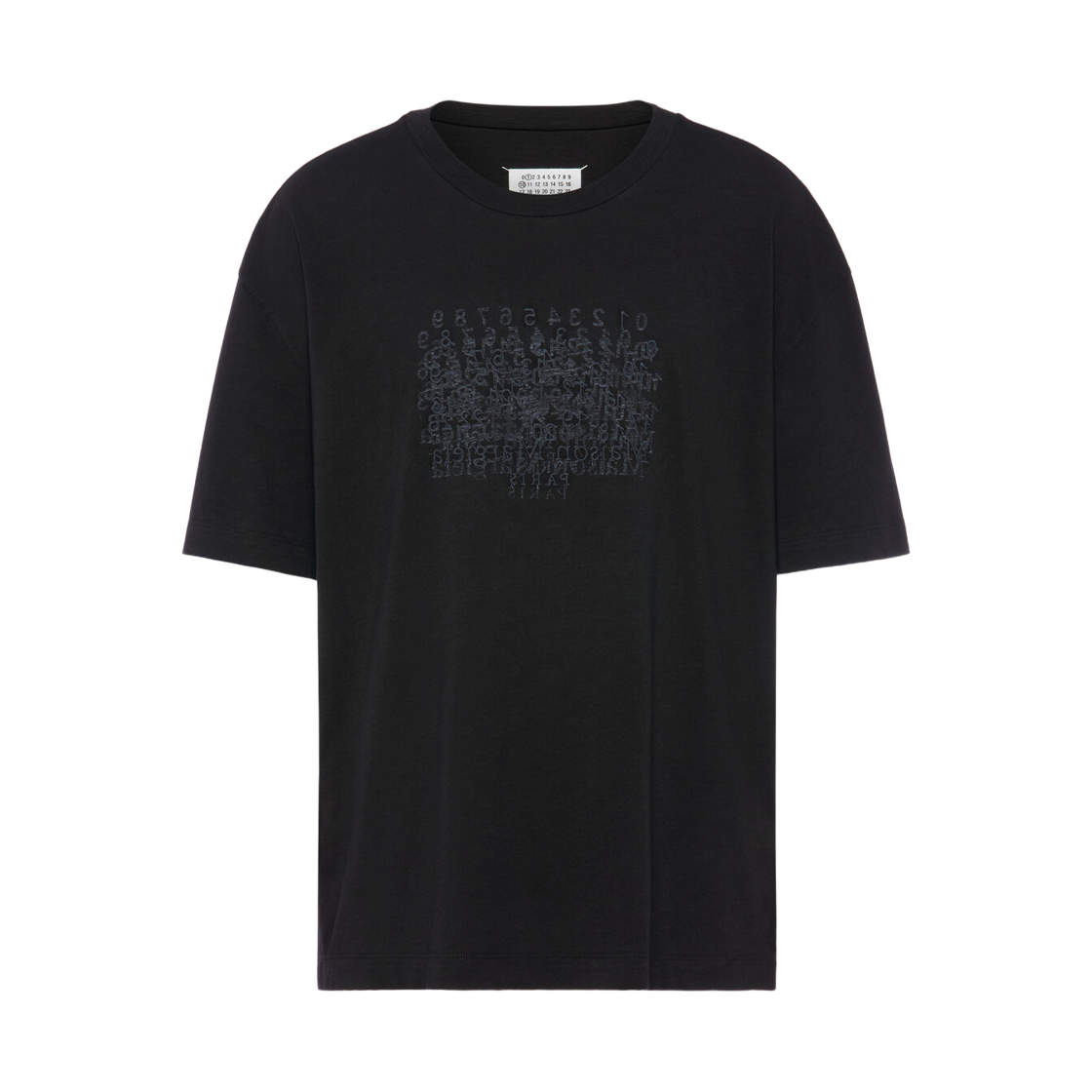 메종 마르지엘라 코튼 뉴메리컬 티셔츠 블랙(Maison Margiela Cotton Numerical T-Shirt Black)