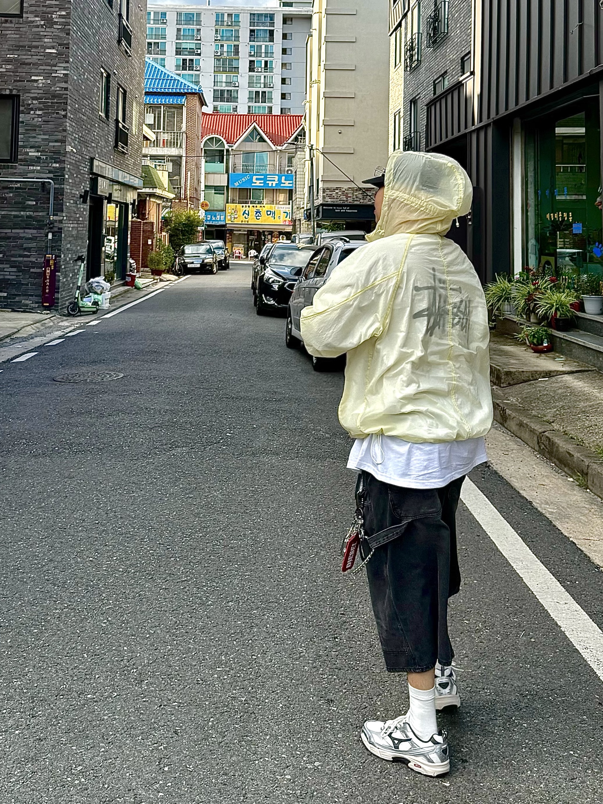 The North Face Gtx Ball Cap Black - 25FW, Stussy Basic Stussy T-Shirt White 2024, 2025 착용 스타일 - 3