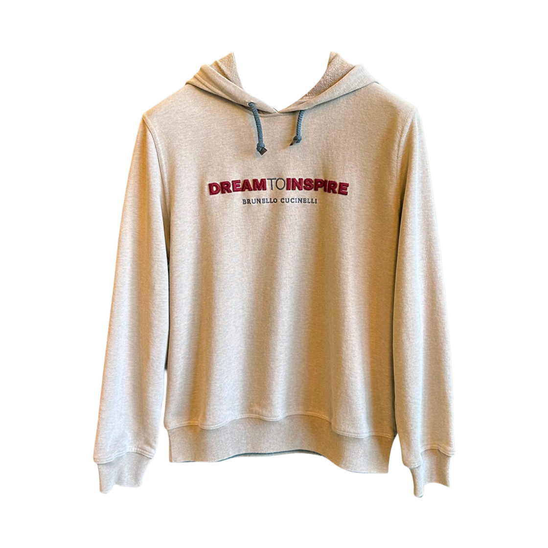 브루넬로 쿠치넬리 자수 로고 디테일 후드 베이지(Brunello Cucinelli Embroidered Logo Detail Hooded Beige) - 1