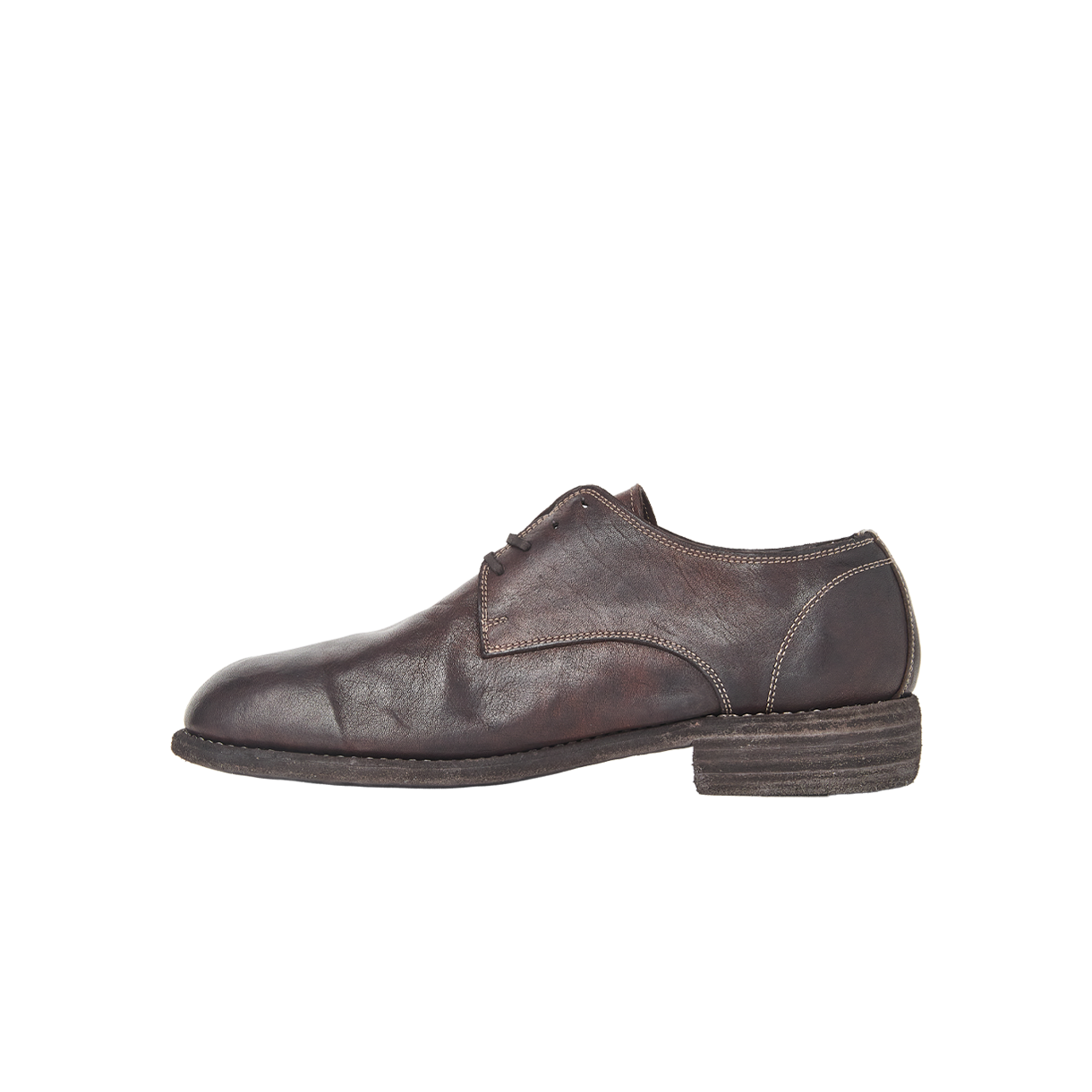 구이디 클래식 더비 솔 레더 다크 브라운 - 26SS(Guidi Classic Derby Sole Leather Dark Brown - 26SS) - 2