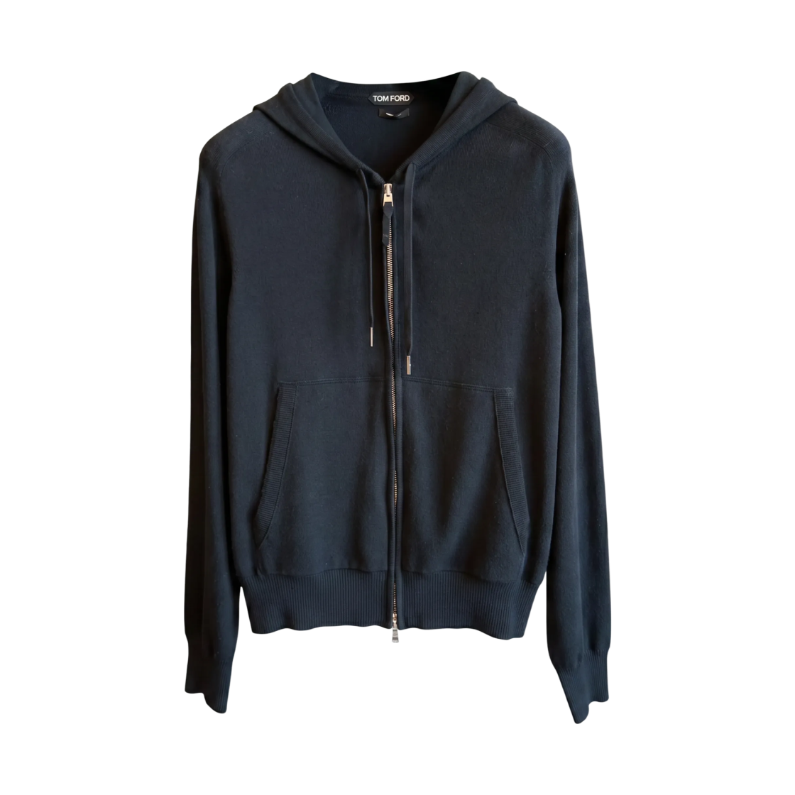 톰포드 울 캐시미어 후드 집업 블랙(Tom Ford Wool Cashmere Hooded Zip-Up Black)