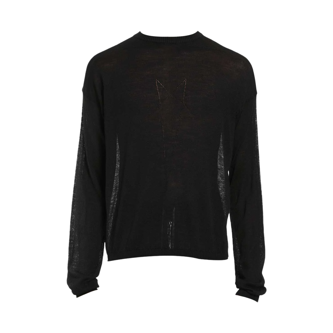 릭 오웬스 템플 시어 울 스웨터 블랙(Rick Owens Temple Sheer Sweater Black) - 1