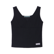Rosefrantz Wrap V-neck sleeveless [Black]