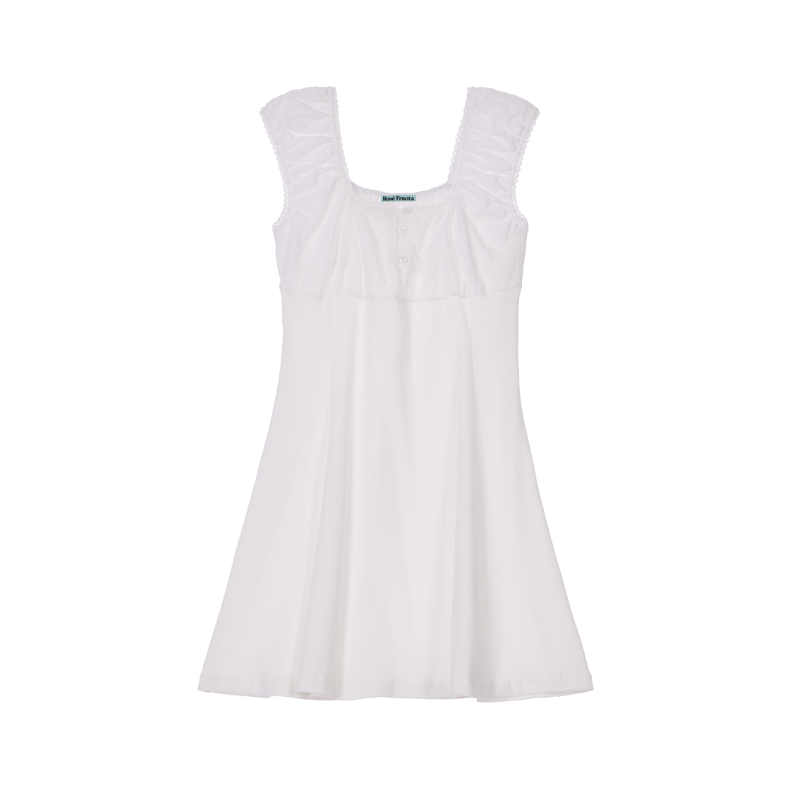 로제프란츠 플라워 펀칭 미니 드레스 아이보리(Rosefrantz Flower Punching Mini Dress [Ivory]) - 1
