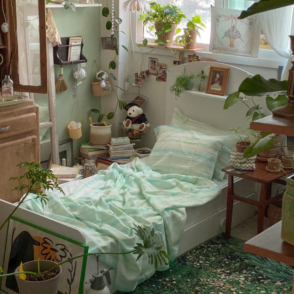 수풀 100% 텐셀 이불커버 모달이불 QK(200x230cm)(MUSEONGHWA Forest Tencel modal blanket cover QK(200x230cm)) - 4