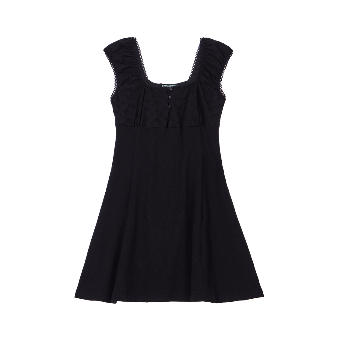로제프란츠 플라워 펀칭 미니 드레스 블랙(Rosefrantz Flower Punching Mini Dress [Black]) - 1