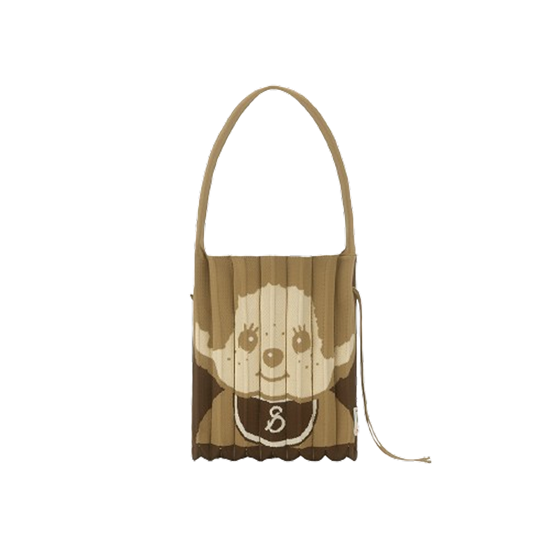 럭키 플리츠 니트 미디움 몬치치 보이 베이지(JOSEPH&STACEY Lucky Pleats Knit M Monchhichi Boy Beige)