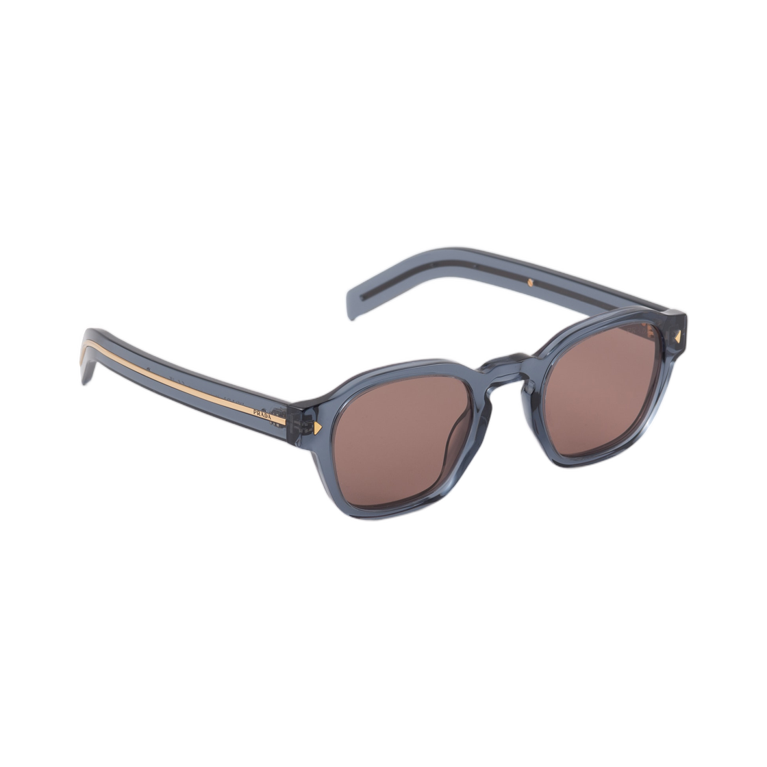 프라다 선글라스 아이코닉 메탈 플라크 바크 브라운(Prada Sunglasses with Iconic Metal Plaque Bark Brown) - 2
