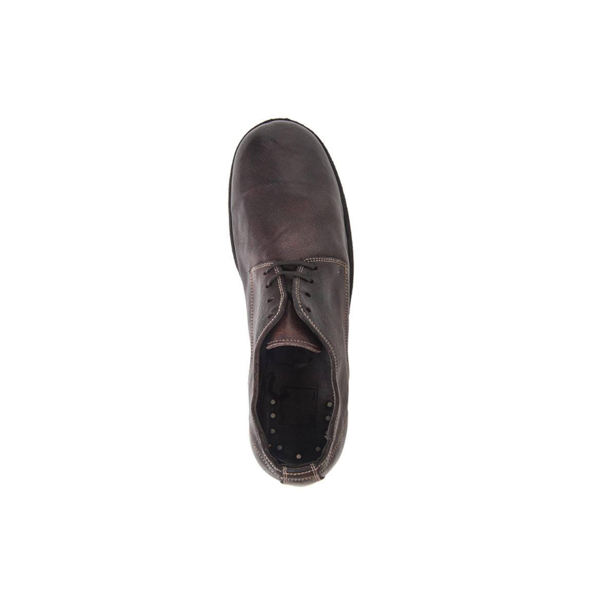 구이디 클래식 더비 솔 레더 다크 브라운 - 26SS(Guidi Classic Derby Sole Leather Dark Brown - 26SS) - 4