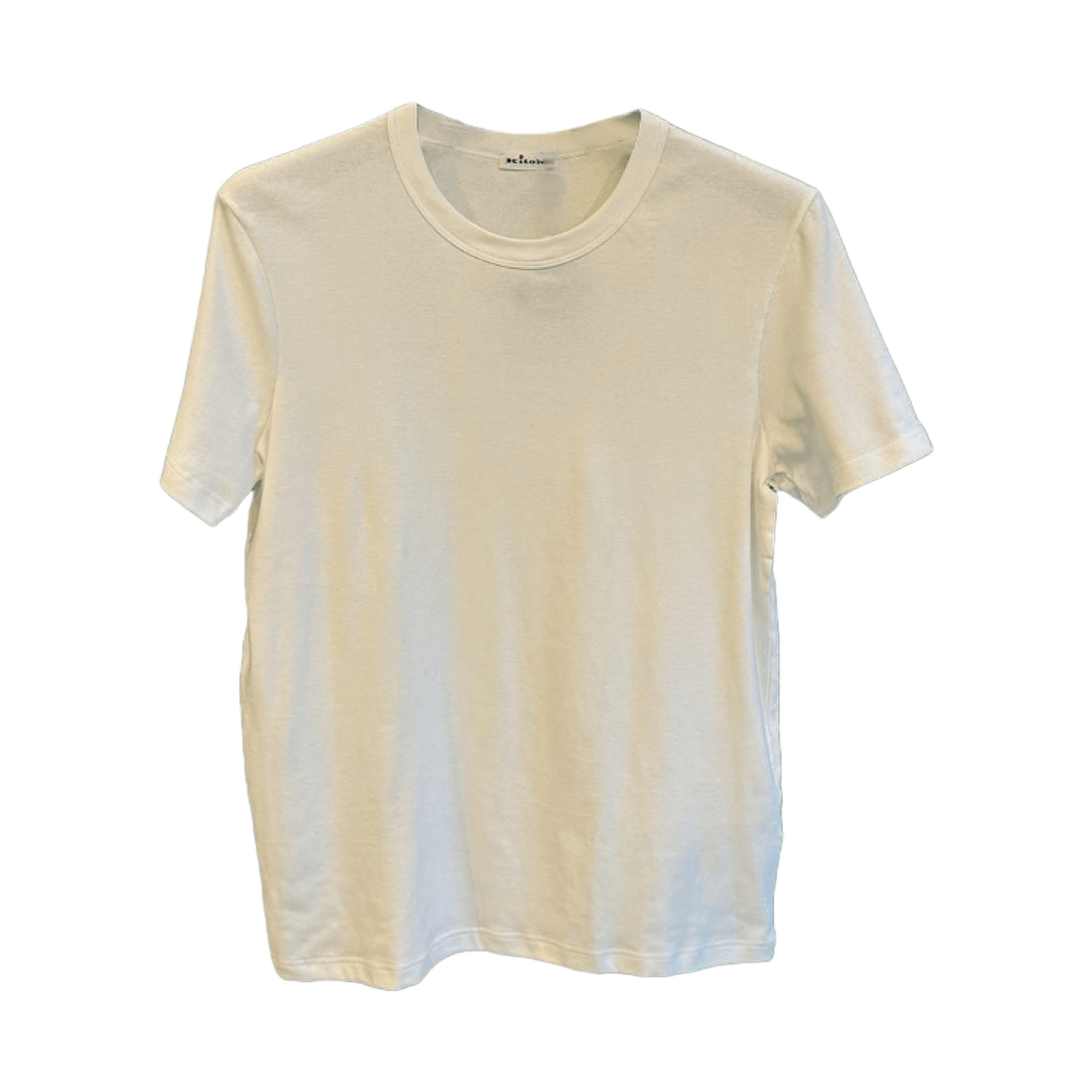 키톤 로고 라운드넥 숏슬리브 티셔츠 화이트(Kiton Logo Roundneck Short Sleeve T-Shirt White)