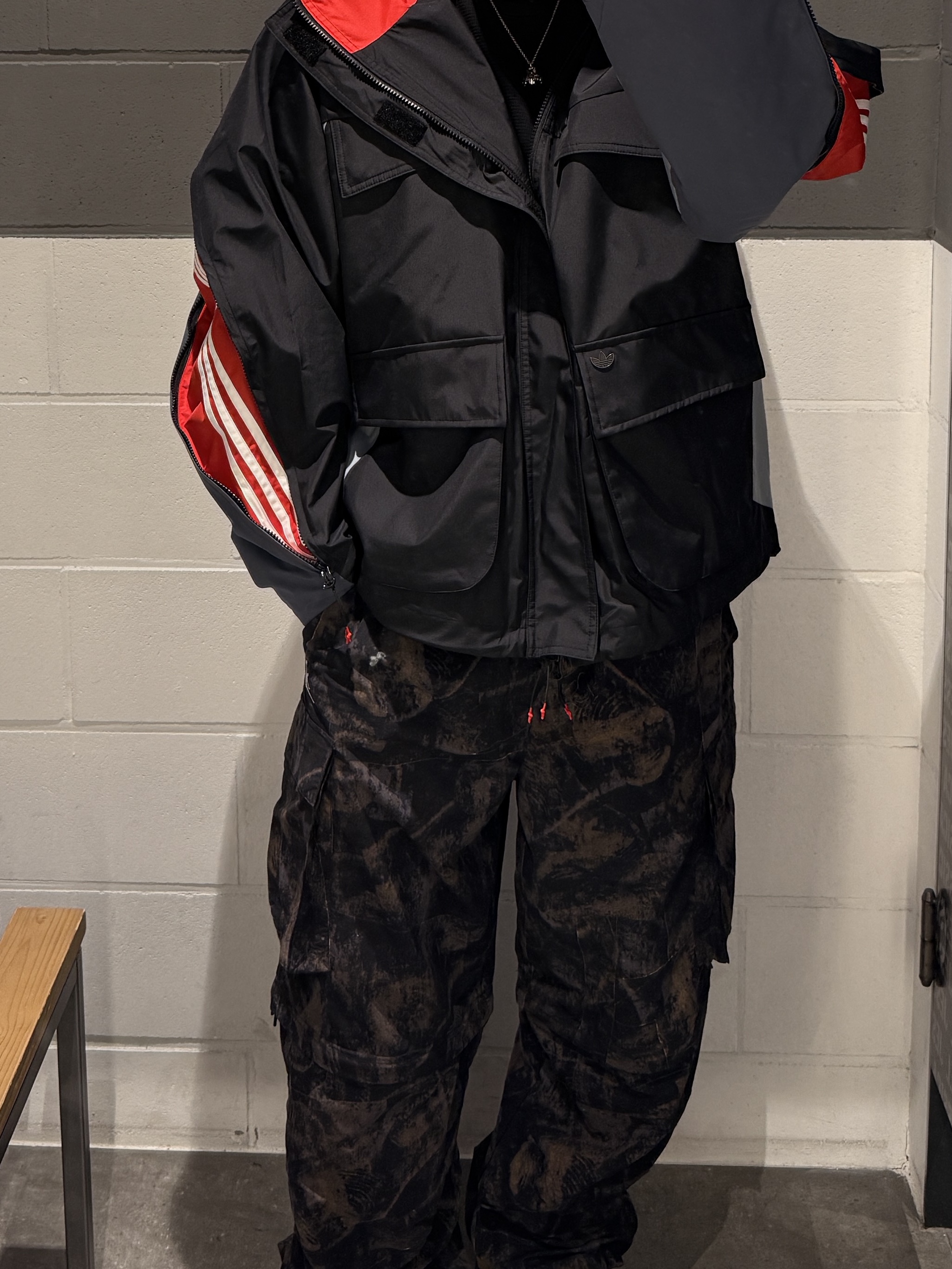 Adidas x Ordinary People Utility Parka Black - KR Sizing 착용 스타일