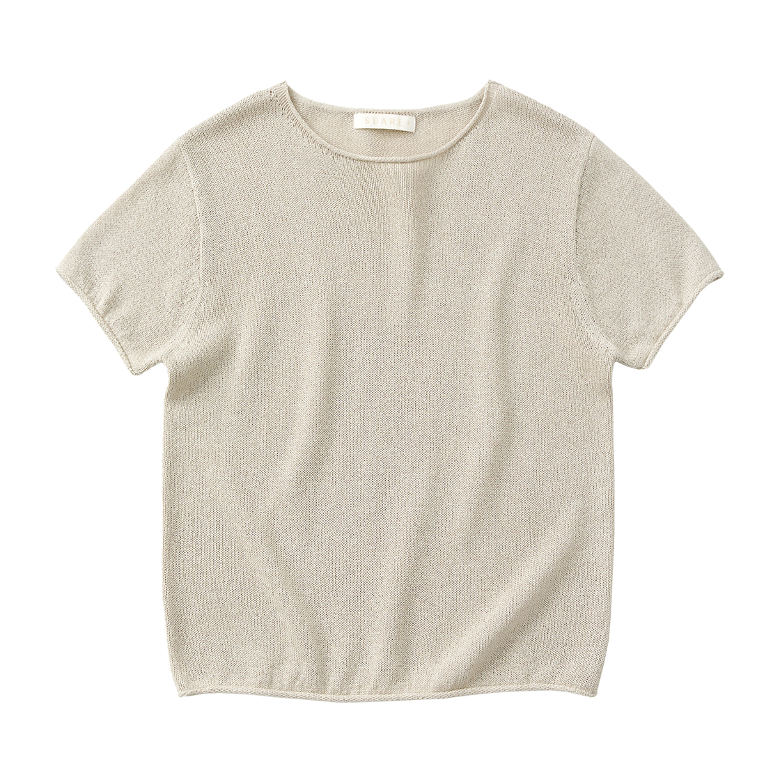 (우먼)코튼 페이퍼 하프 니트 샌드 베이지((W) Suare Women Cotton Paper Half Knit Sand Beige)
