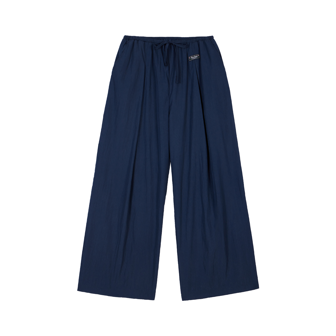 RS26SPT102NVY Rosefrantz Back Lace Nylon Wide Pants [Navy]