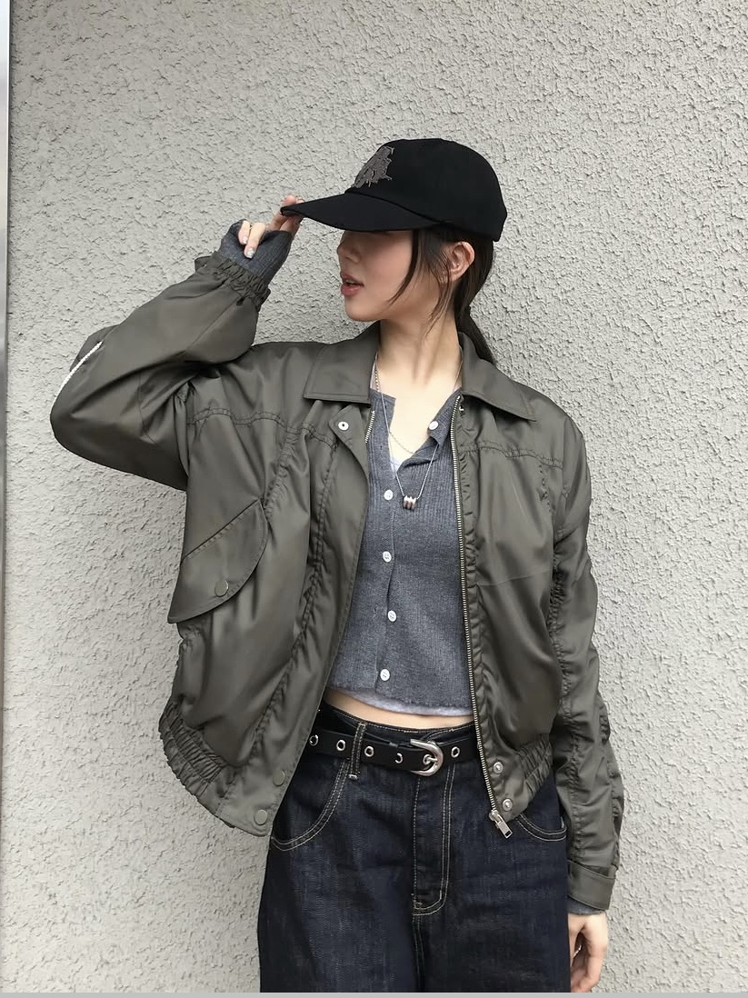 PHOS333 Phos Applique Ball Cap 착용 스타일 - 3