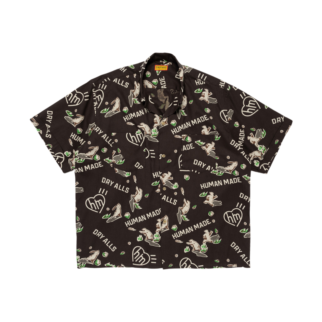 HM31SH008 Human Made Printed Shirt Black