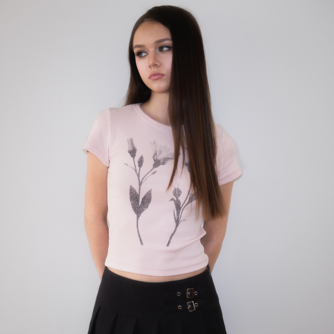 로제프란츠플로럴 스케치 그래픽 티셔츠 핑크(Rosefrantz Floral Sketch Graphic T-shirt [Pink]) - 6
