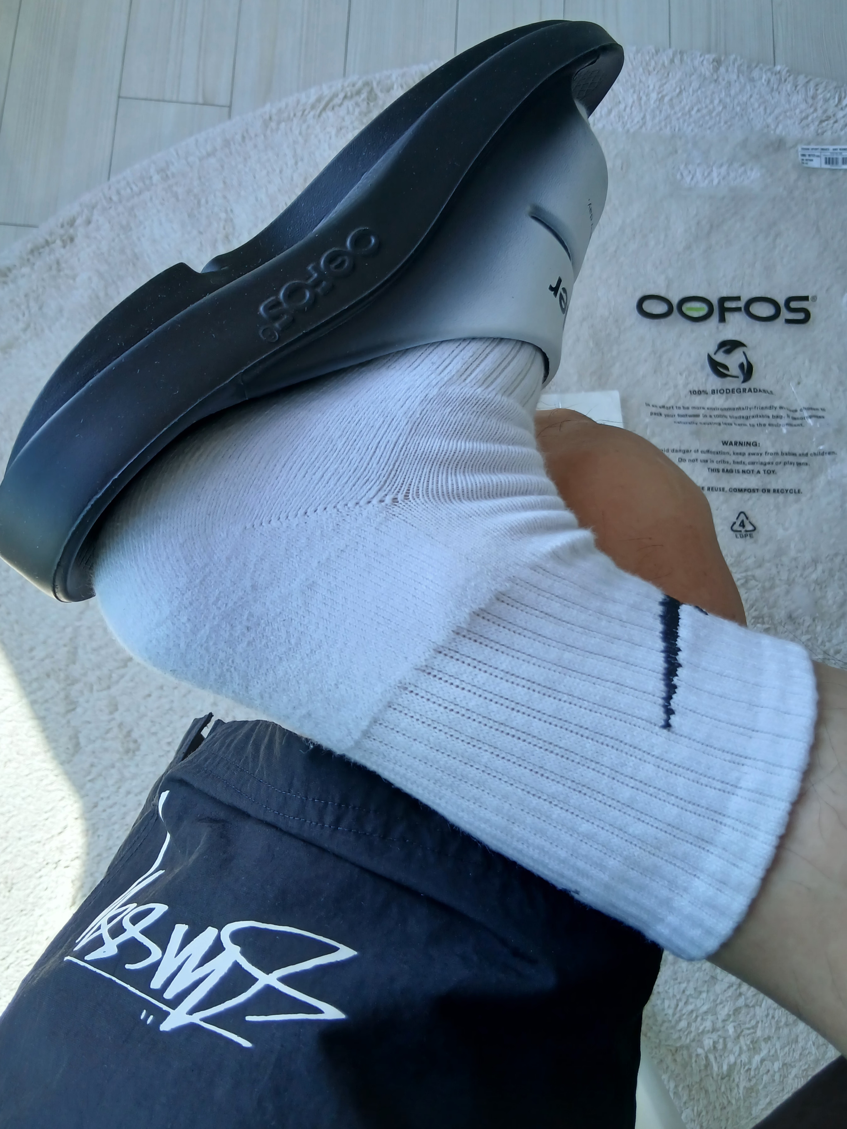Nike Everyday Cushioned Training Crew Socks White (3 Pack/Korean Ver.), Nike Everyday Cushioned Training Crew Socks White (Bundle of 2 x 3 Packs/Korean Ver.) 착용 스타일 - 4
