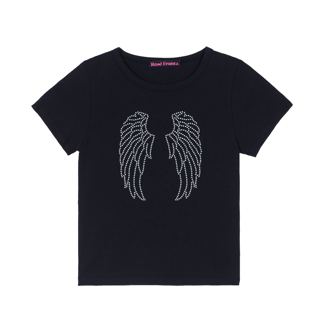 RS26UTS112BLK Rosefrantz Sparkle Angel Wing T-shirt [Black]
