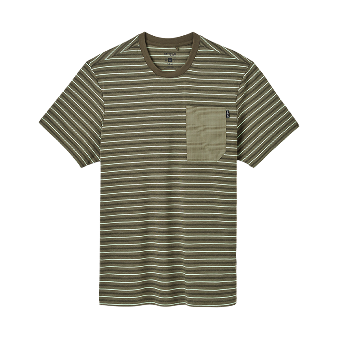 랩 리벨린 스트라이프 포켓 티 라이트 카키(Rab Rivelin Stripe Pocket Tee Light Khaki)