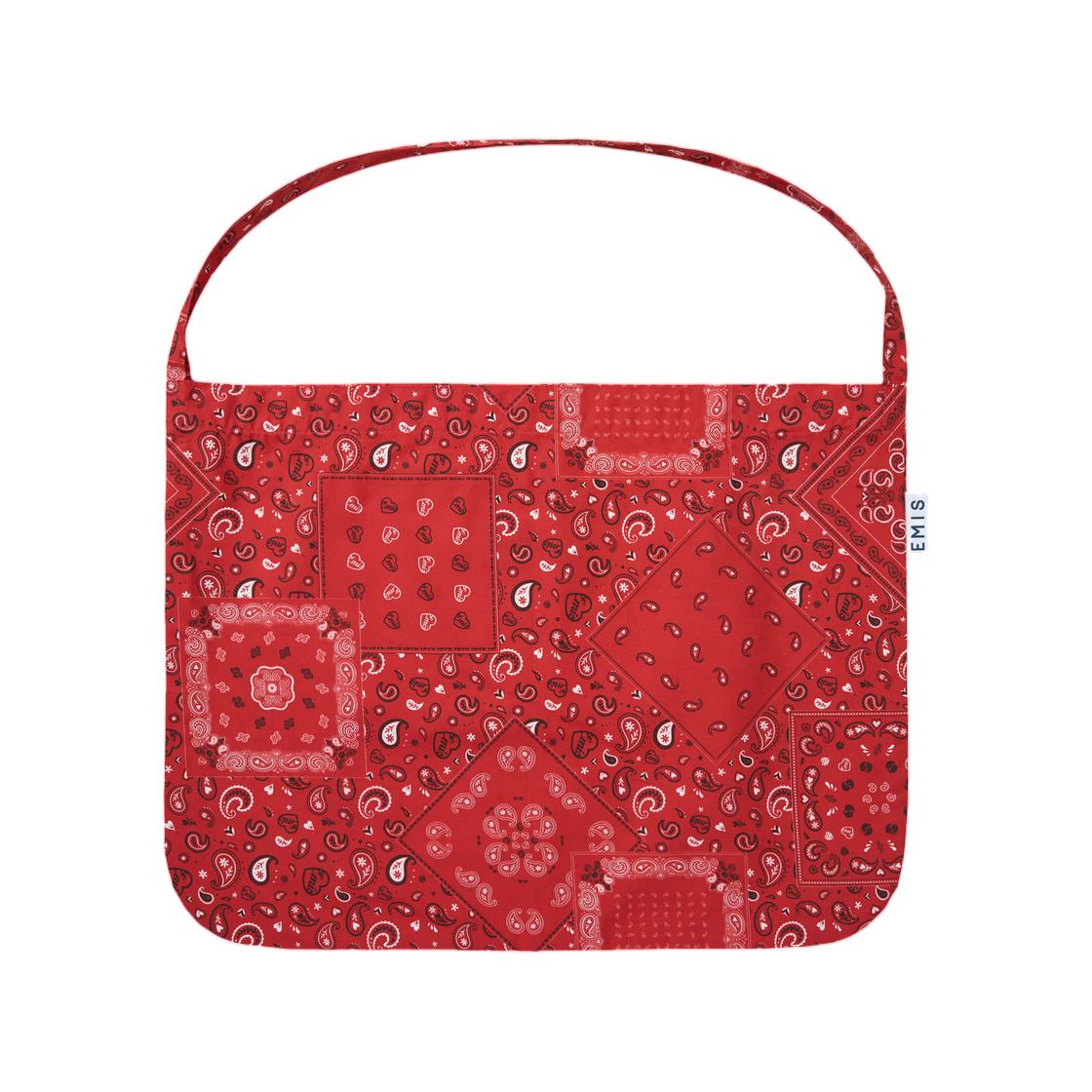 - Emis Logo Paisley Eco Bag Red
