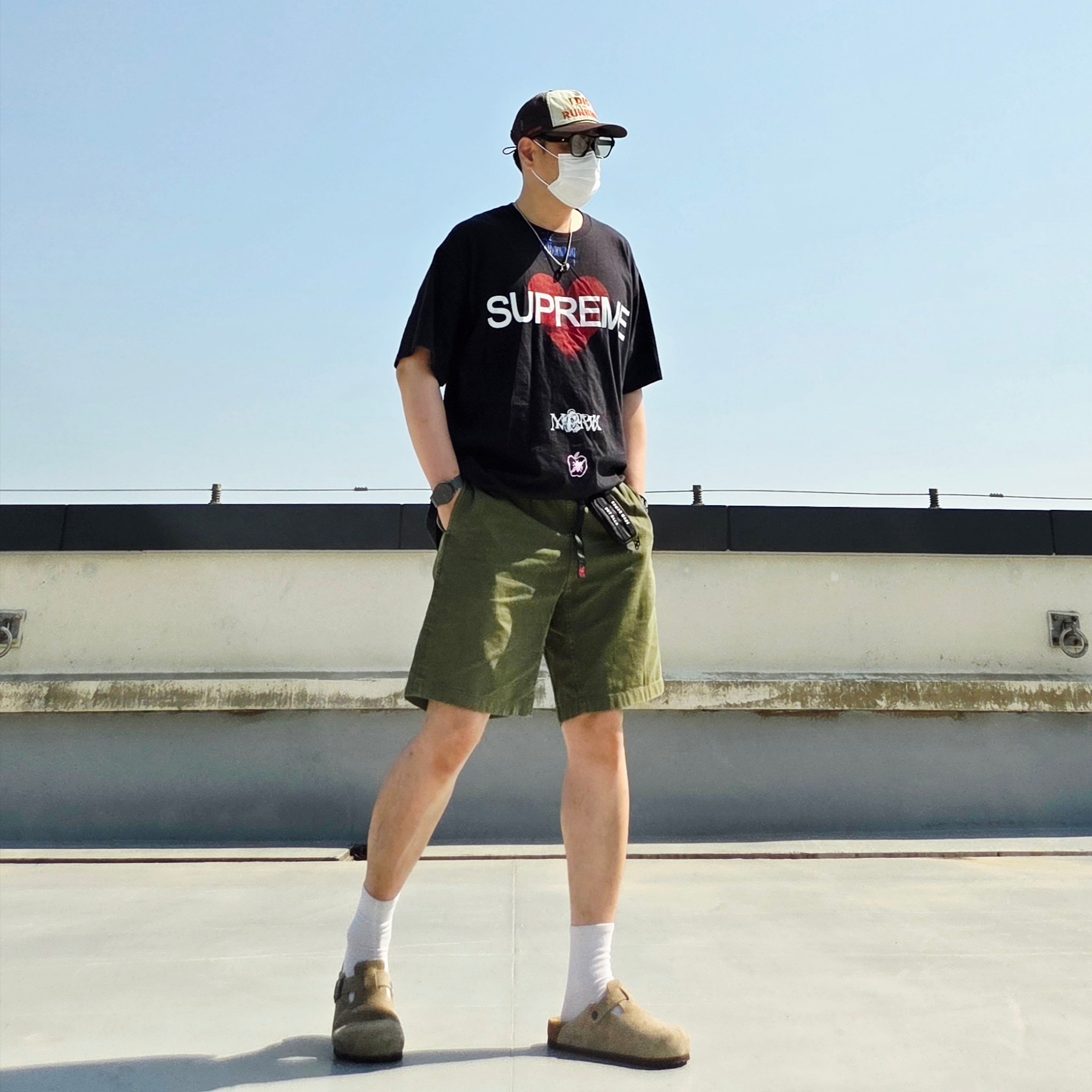Human Made Military Card Case Black, Alex Zono I Dig Running Trucker Hat OG Brown - CapeTown 착용 스타일 - 2