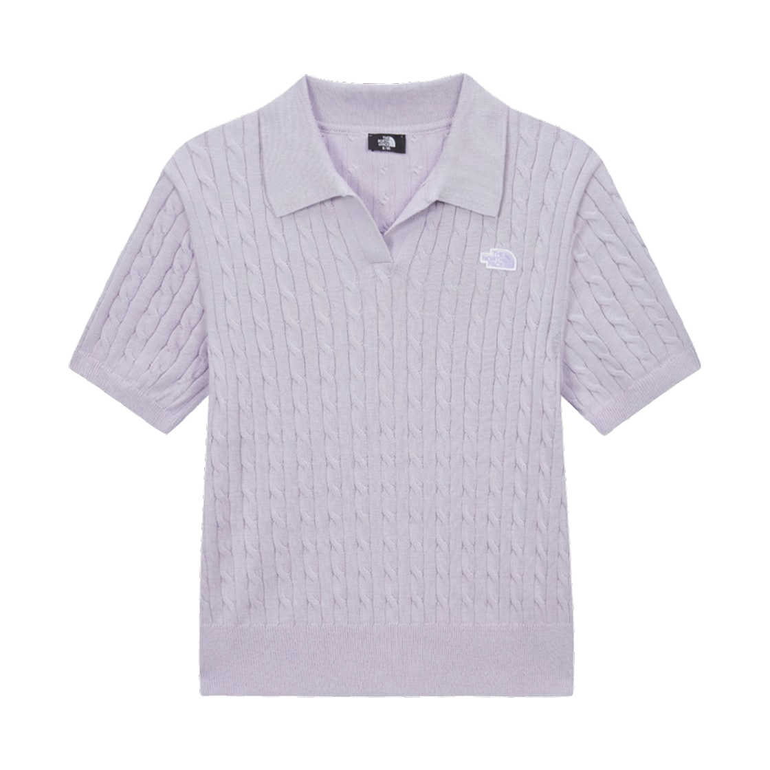 NT7AS30B (W) The North Face Cable S/S Polo Sweater Lilac - 26SS