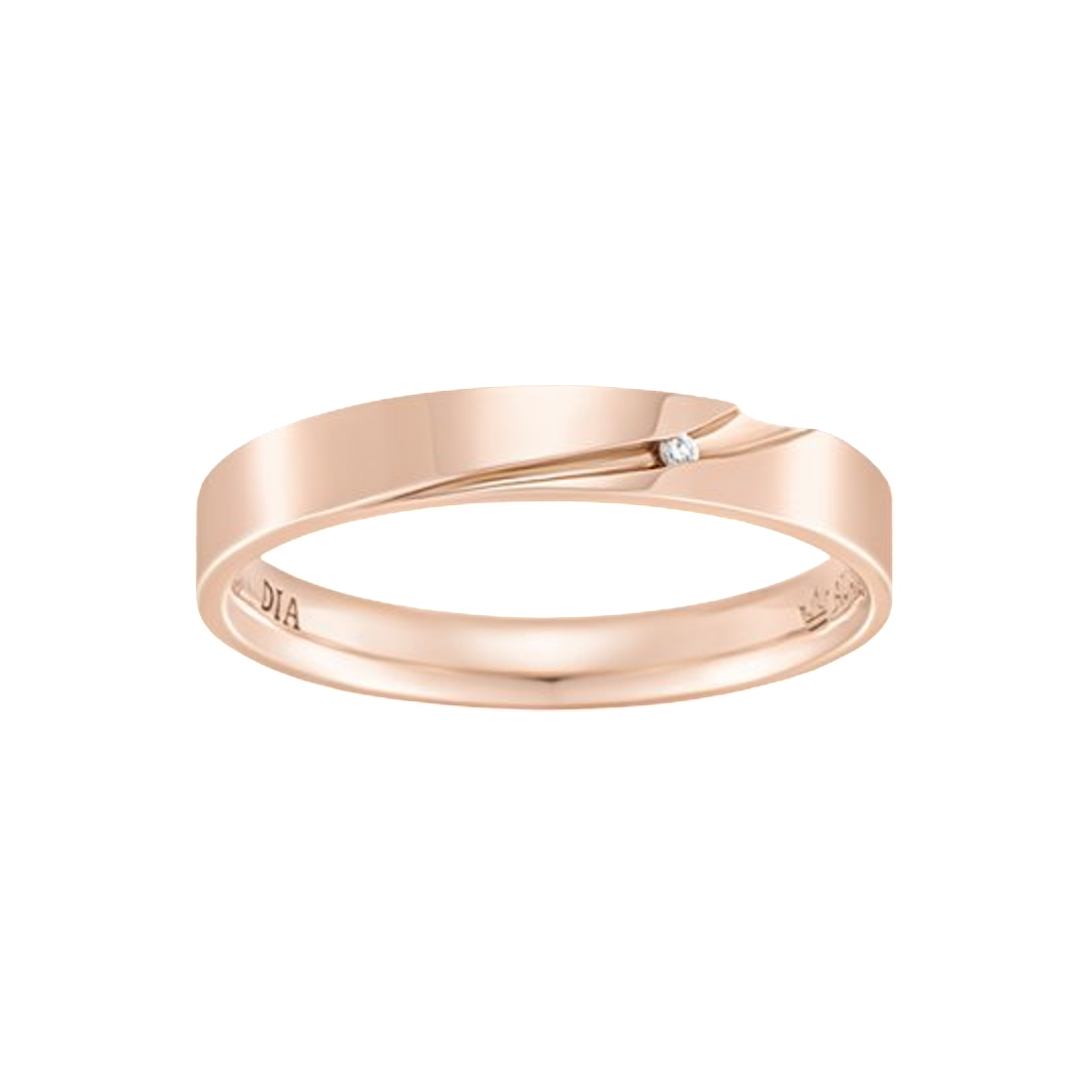 (W) 제이에스티나 마리벨 14K 다이아몬드 커플링 로즈 골드((W) J.Estina Mariebel 14K Diamond Couple Ring Rose Gold)