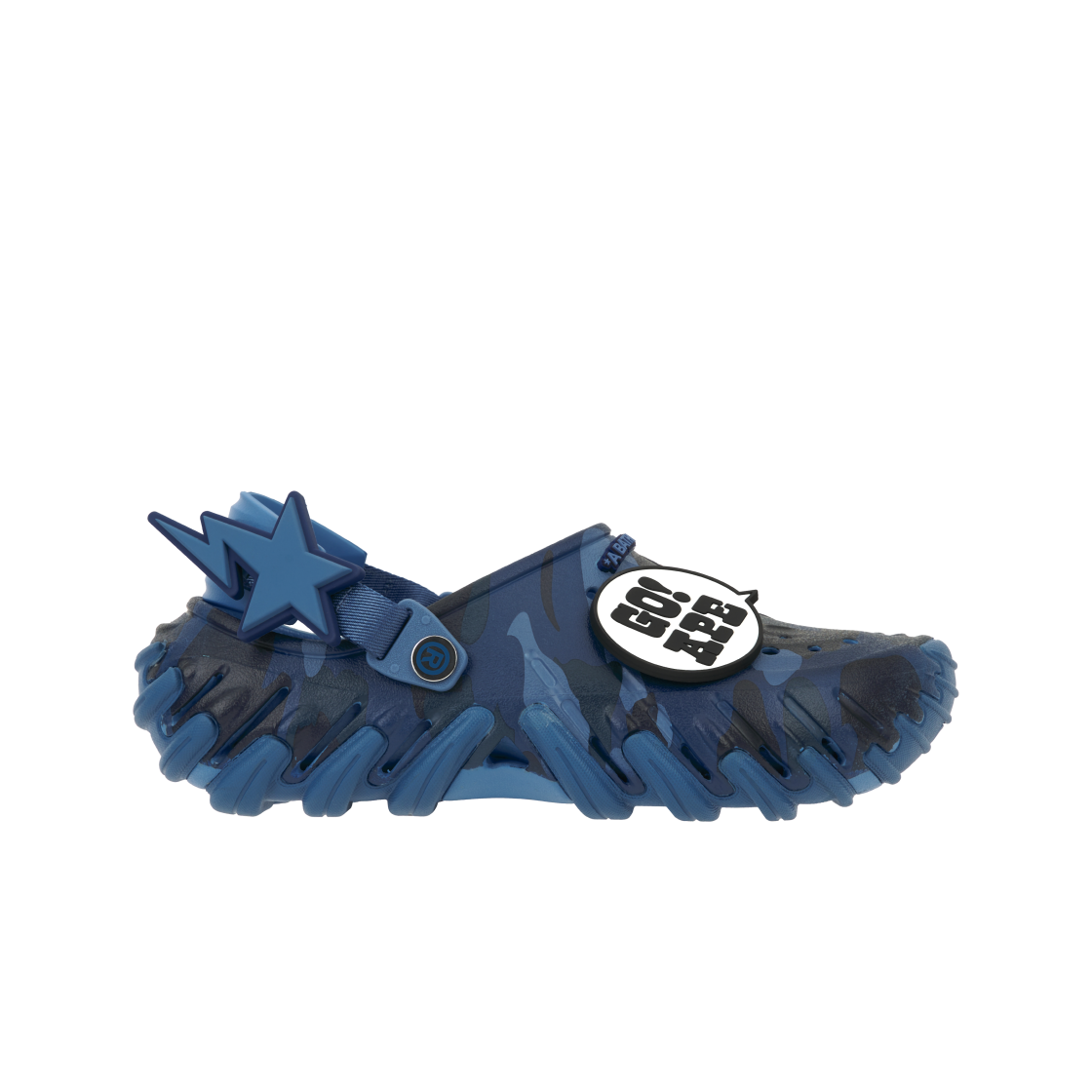 크록스 x 베이프 에코 RO 클로그 네이비(Crocs x BAPE Echo RO Clog Navy)