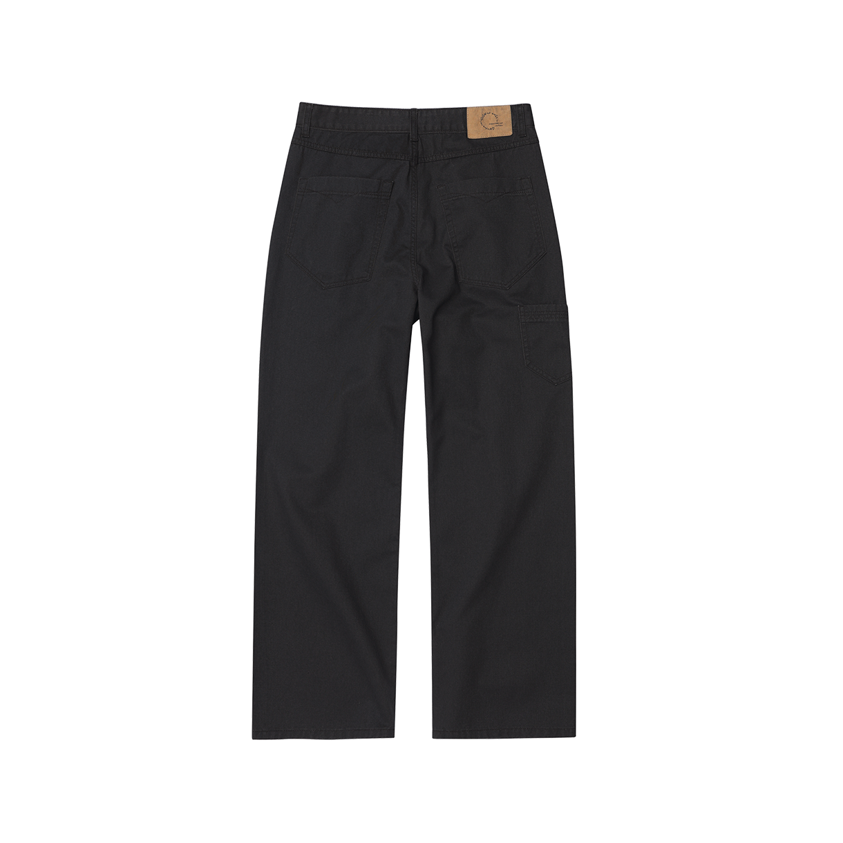 조우 로우 라이즈 핏 카치온 레귤러 팬츠 워시드 블랙(CHOWOO Low Rise Fit Cationic Regular Pants Washed Black) - 2