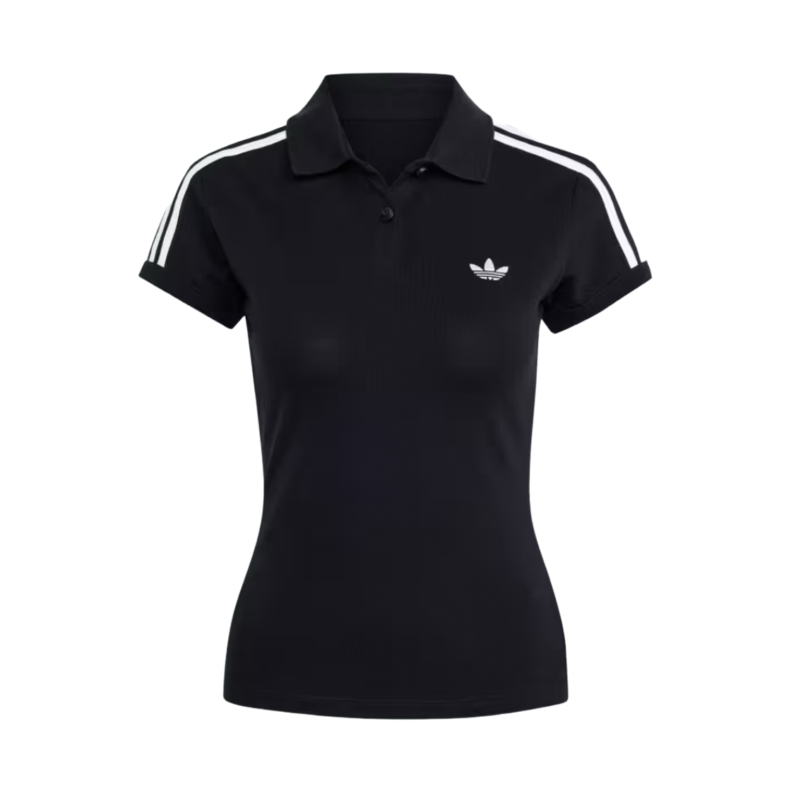 KD7974 (W) Adidas 3-Stripes Polo Black White - KR Sizing