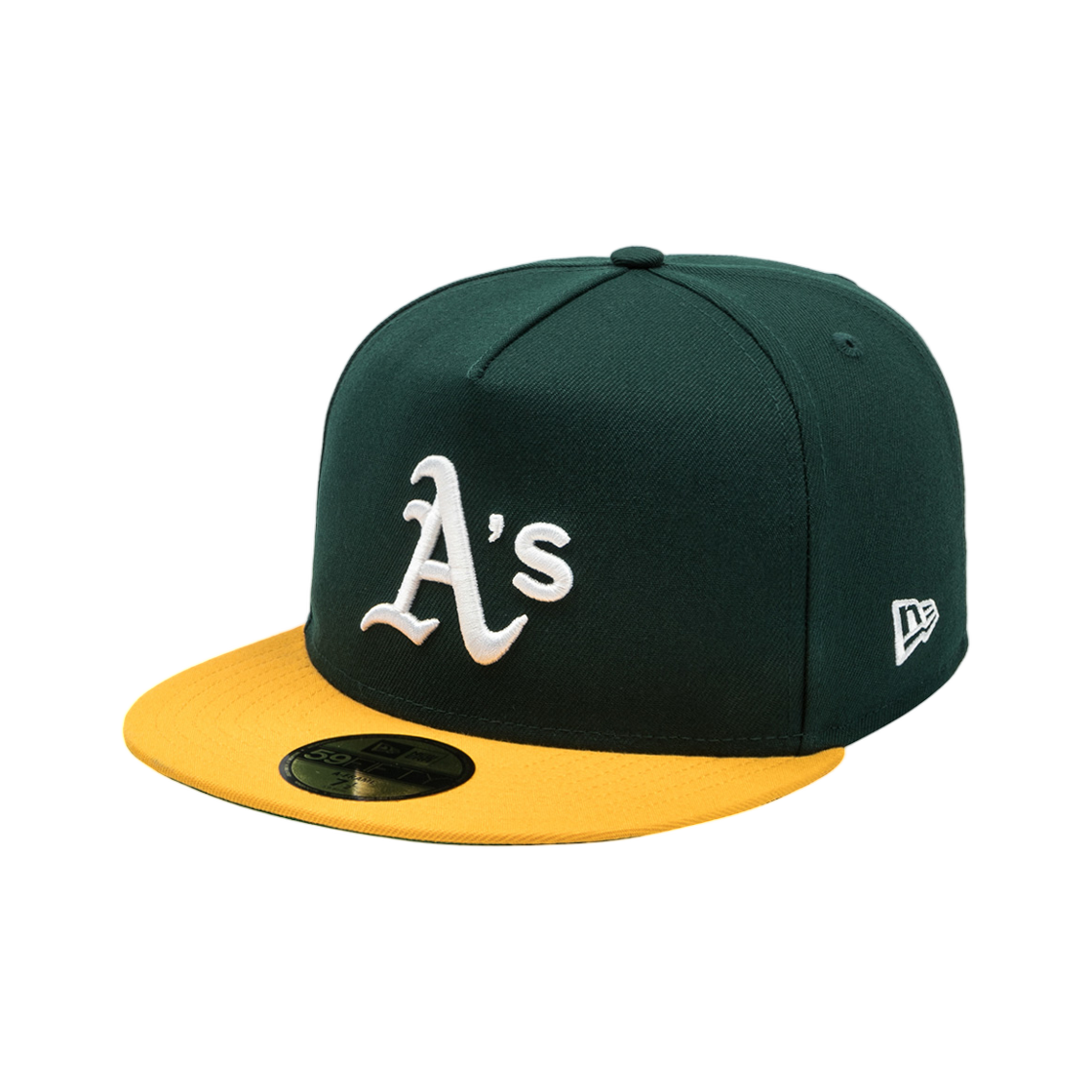 뉴에라 59피프티 데이 MLB 오클랜드 애슬레틱스 A프레임 피티드캡 다크 그린
