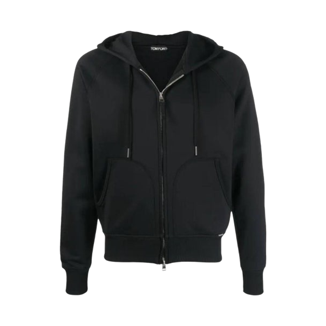 톰포드 코튼 후드 집업 블랙(Tom Ford Cotton Hooded Zip-Up Black)