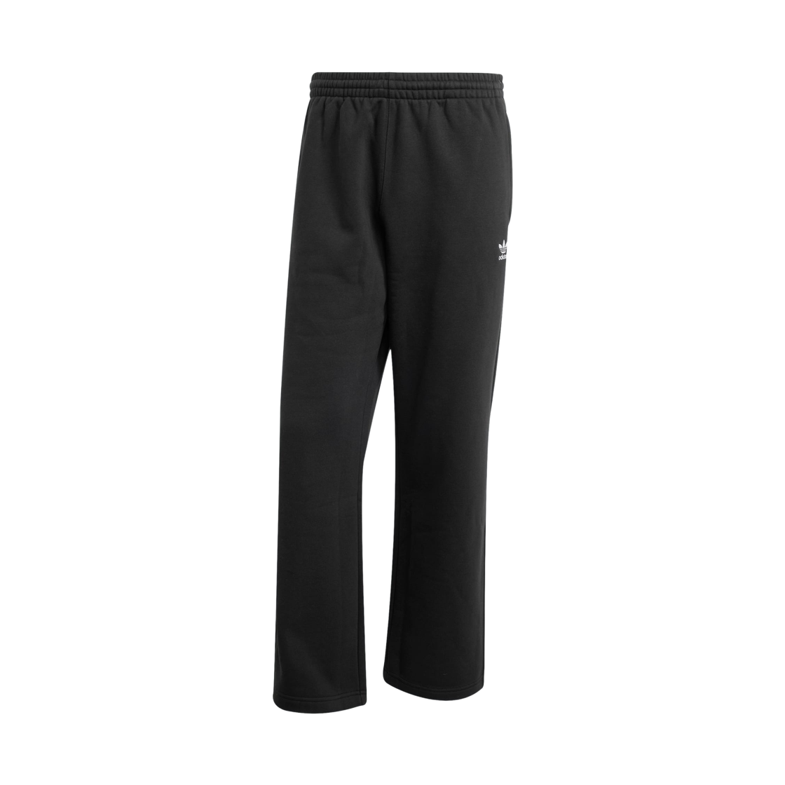 JV6052 Adidas Trefoil Essentials Open Hem Pants Black - KR Sizing