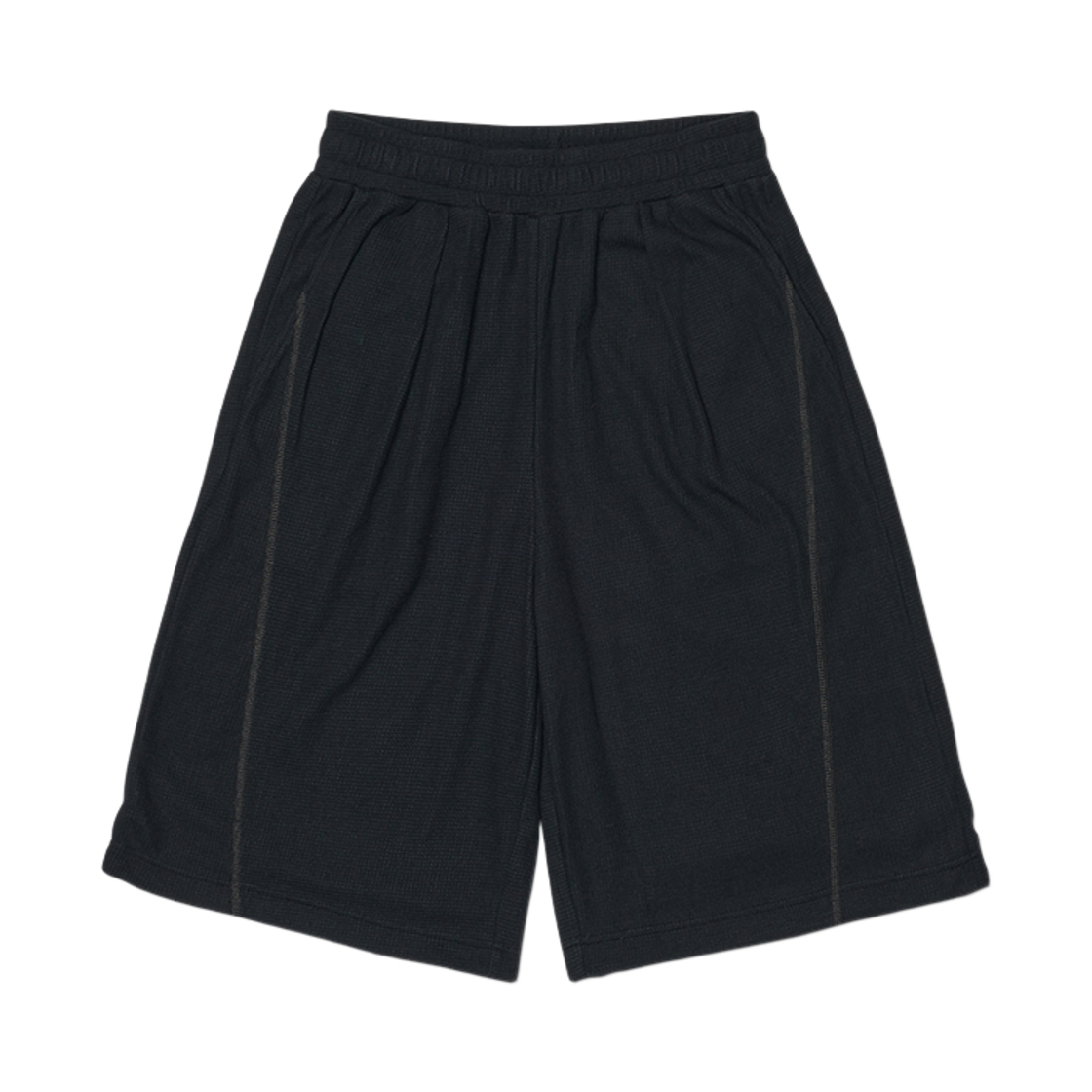 노매뉴얼 라이트 와플 쇼츠 블랙(NOMANUAL Light Waffle Shorts Black) - 1