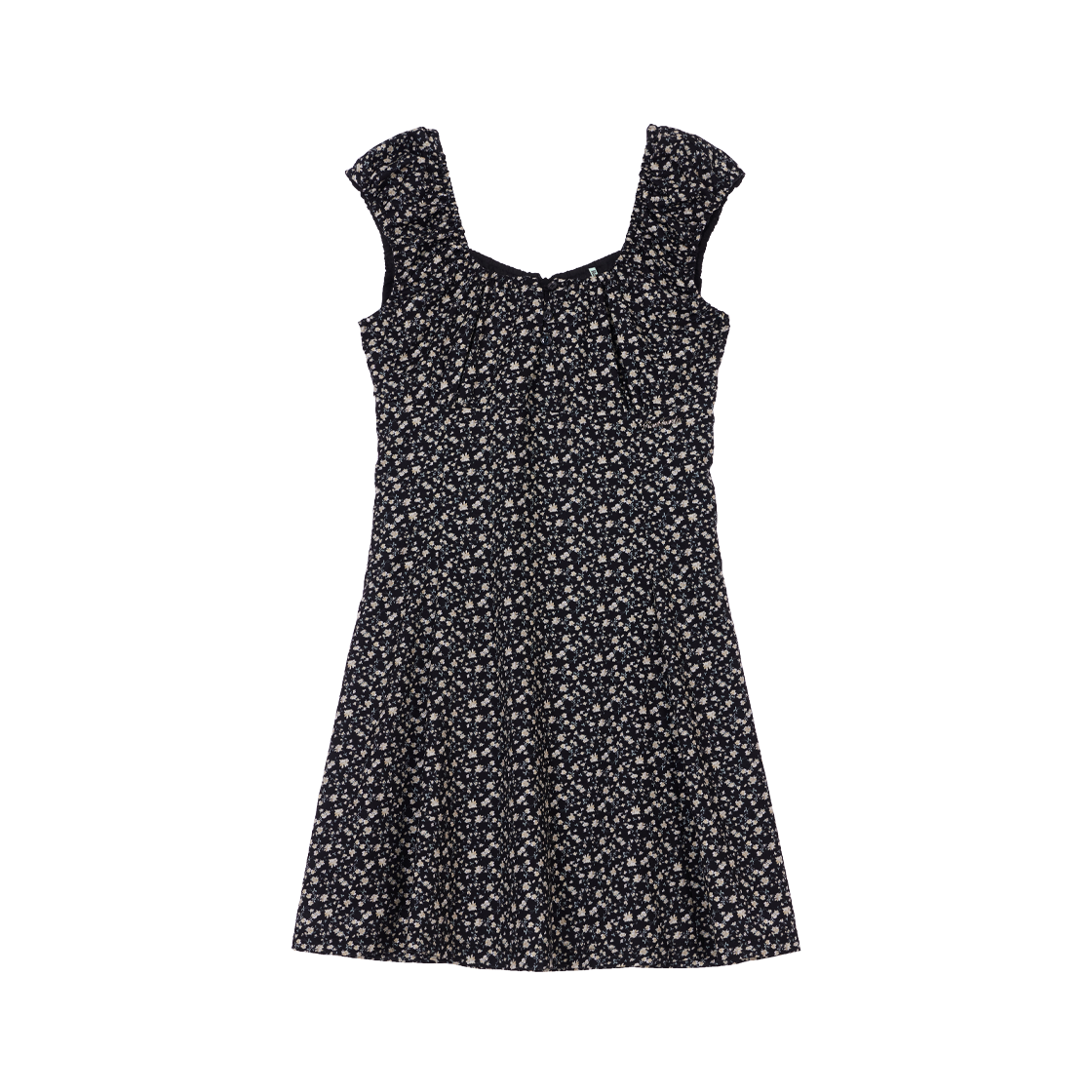 RS26SOP103BLK Rosefrantz Flower Garden Mini Dress [Black]
