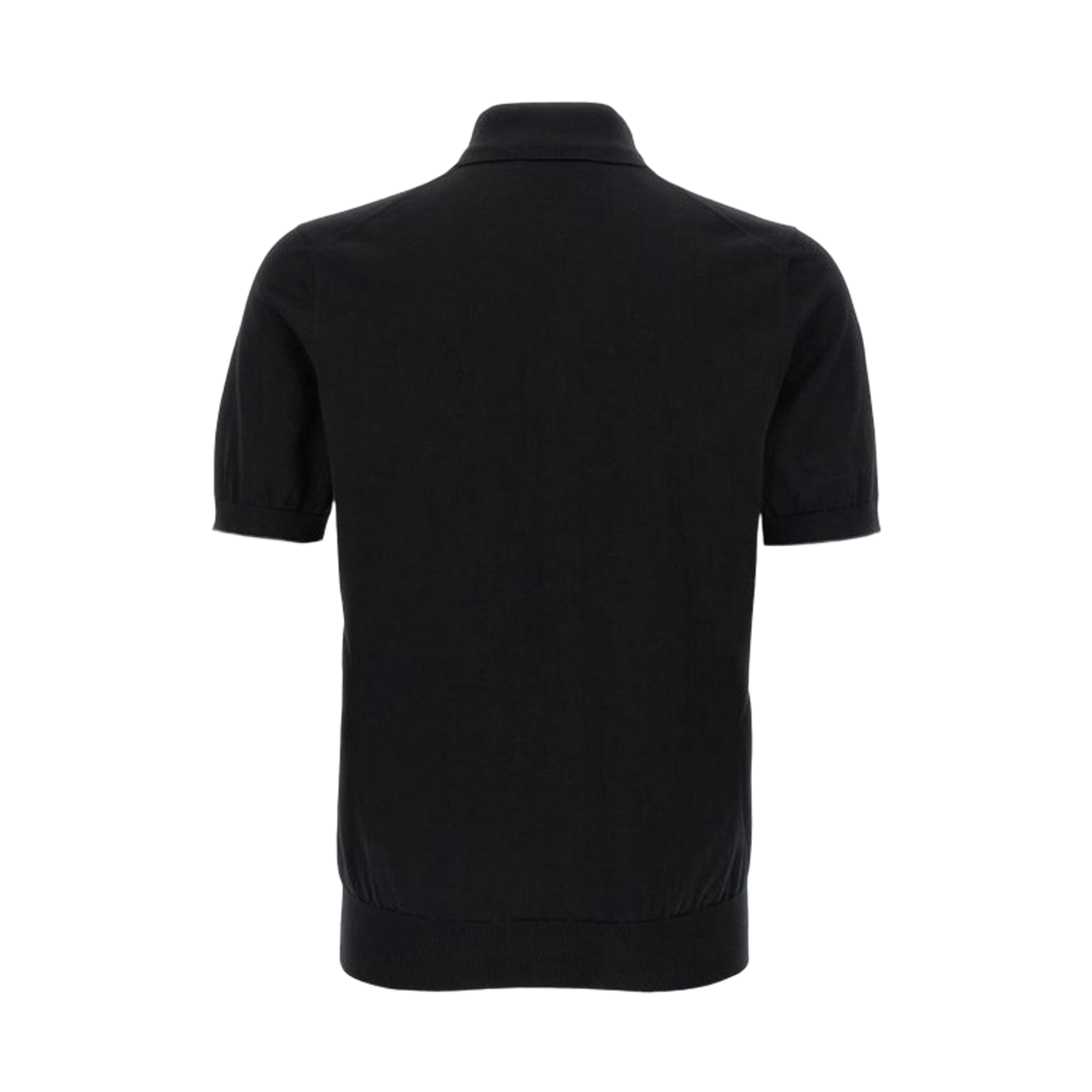 브루넬로 쿠치넬리 코튼 라이트웨이트 니트 폴로 셔츠 블랙(Brunello Cucinelli Cotton Lightweight Knit Polo Shirt Black) - 2