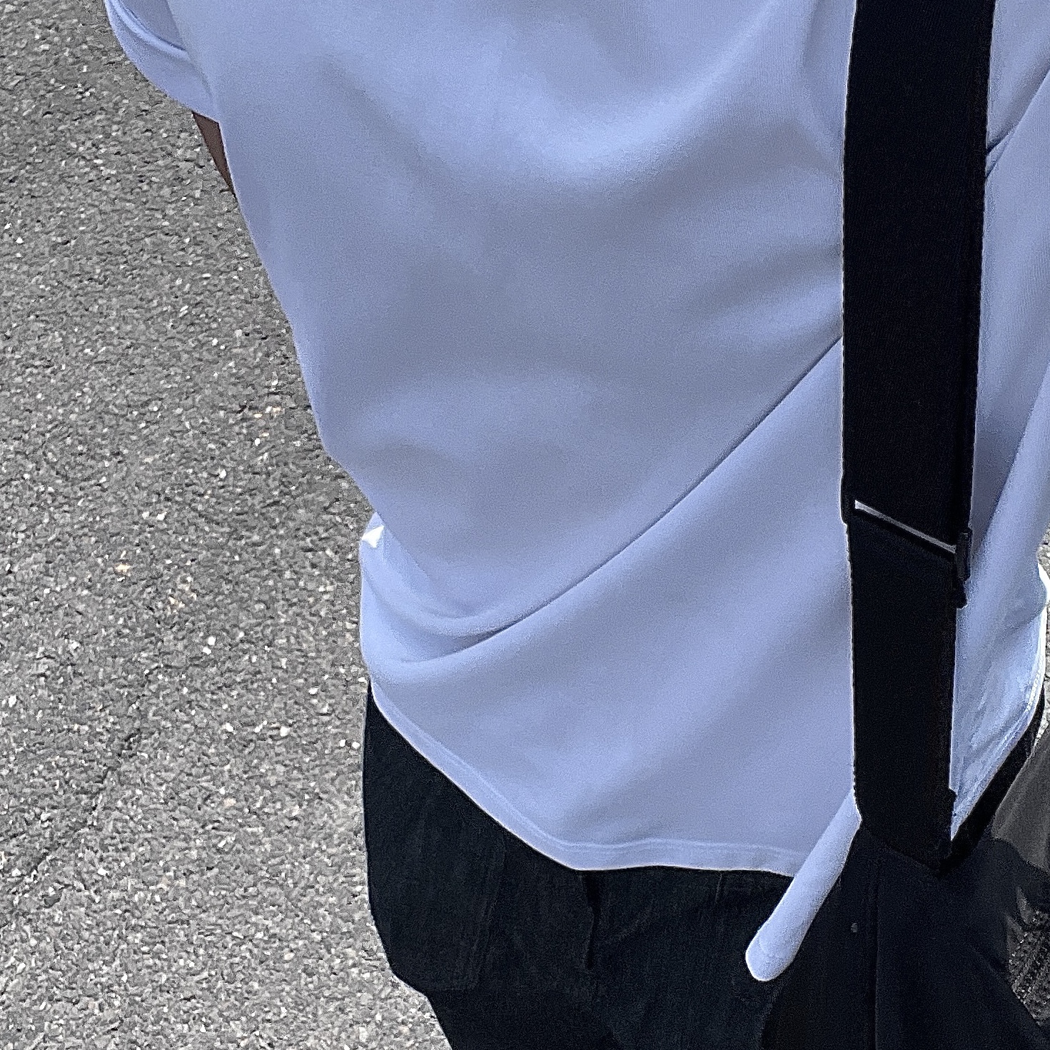 Glimmer Dry Round T-Shirt White Black (2Pack) 착용 스타일