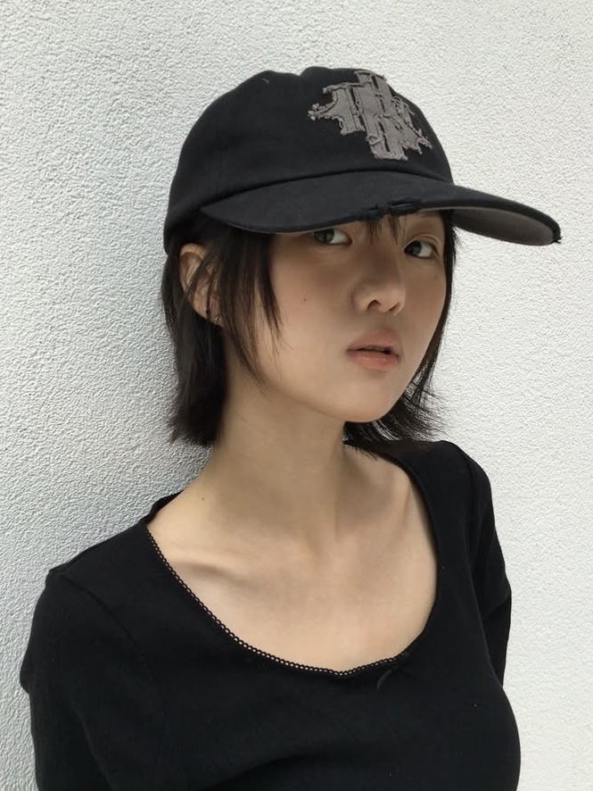 PHOS333 Phos Applique Ball Cap 착용 스타일 - 5