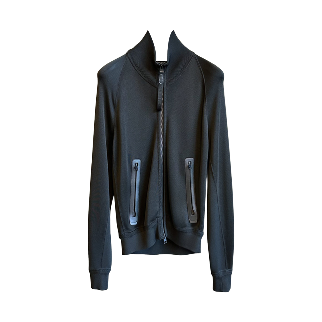 톰포드 하이넥 집업 자켓 블랙(Tom Ford High Neck Zip-Up Jacket Black)