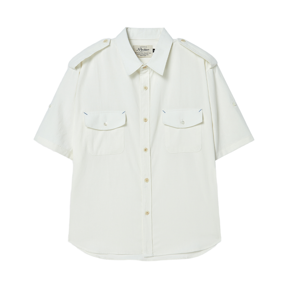 엔 아카이브 90's 프렌치 밀리터리 포켓 셔츠 아이보리(N ARCHIVE 90'S French Miliitary Pocket Shirts Ivory)