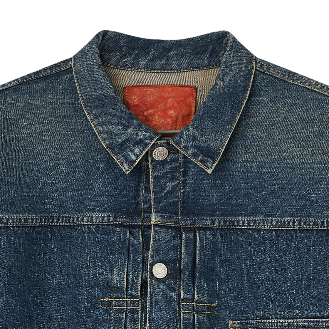 오어슬로우 타입1 40's 플리츠 프론트 블라우스 유즈드 워시 블루 - 26SS(Orslow Type1 40's Pleated Front Blouse Used Wash Blue - 26SS) - 3
