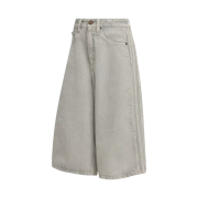 (W) Adidas Originals Firebird Denim Jorts Clear Grey Denim - KR Sizing