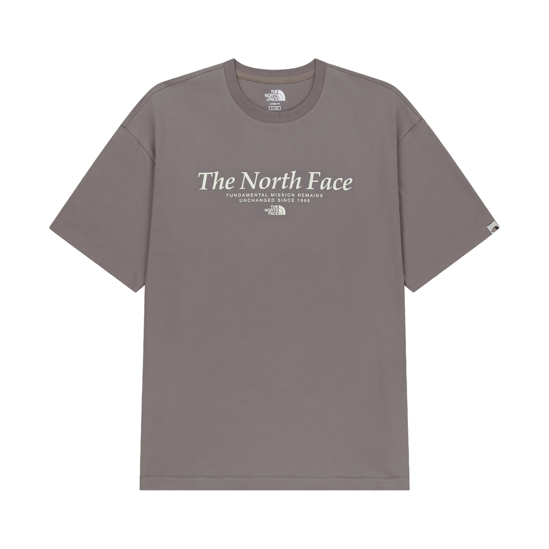 NT7US10L The North Face White Label Signature S/S R/T-Shirt Grayish Lilac - 26SS